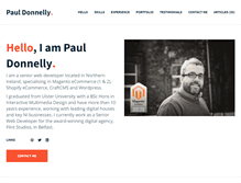 Tablet Screenshot of pauldonnelly.net